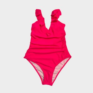 Imported One-Piece Slip Swimsuit with Cup